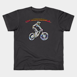 mtb downhill Kids T-Shirt